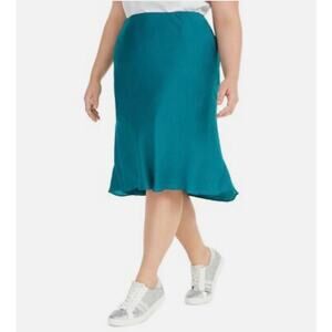 INC International Concepts Teal Green midi Skirt - 3X